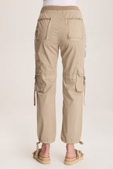 Jillit Poplin Cargo Jogger Crop Pant