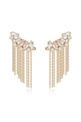 Baguette Crystal Three-In-One Ear Crawlers