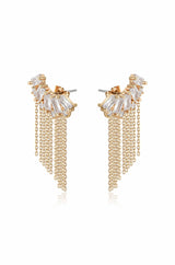 Baguette Crystal Three-In-One Ear Crawlers