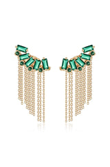 Baguette Crystal Three-In-One Ear Crawlers