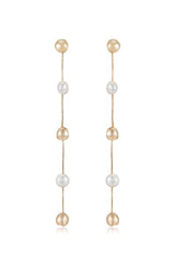 Alternating Freshwater Pearl Drop Earrings