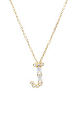 Mixed Crystal Initial Necklace