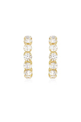 Crystal Warrior Hoop Earrings