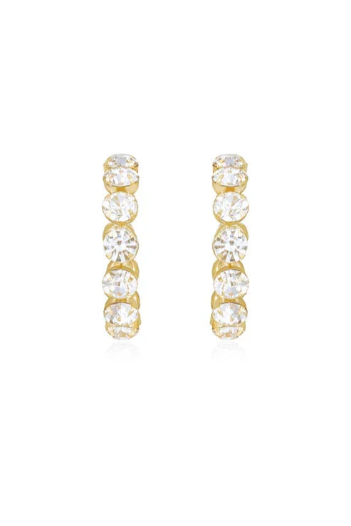 Crystal Warrior Hoop Earrings
