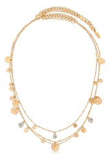 All in Layered Crystal Necklace Set