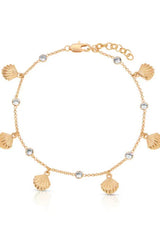 Scallop Shell Charm Anklet