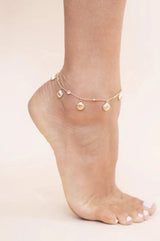 Scallop Shell Charm Anklet