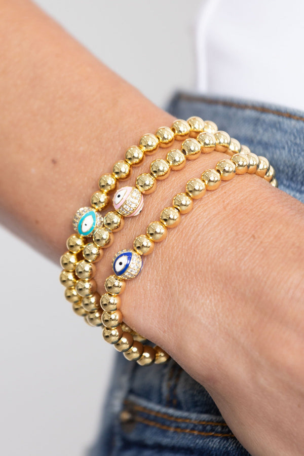 Beaded Evil Eye Bracelet