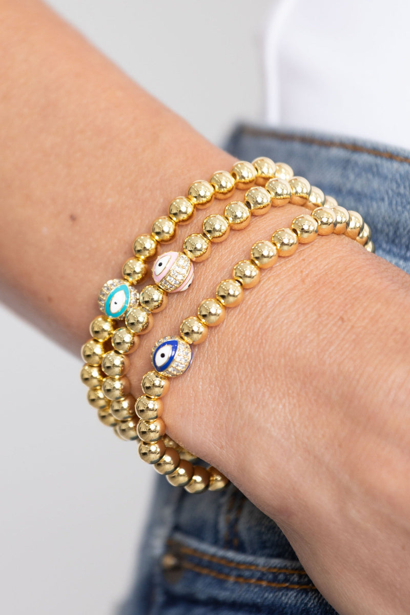Beaded Evil Eye Bracelet