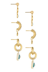 18k All Eyes on You Plated Set Earrings