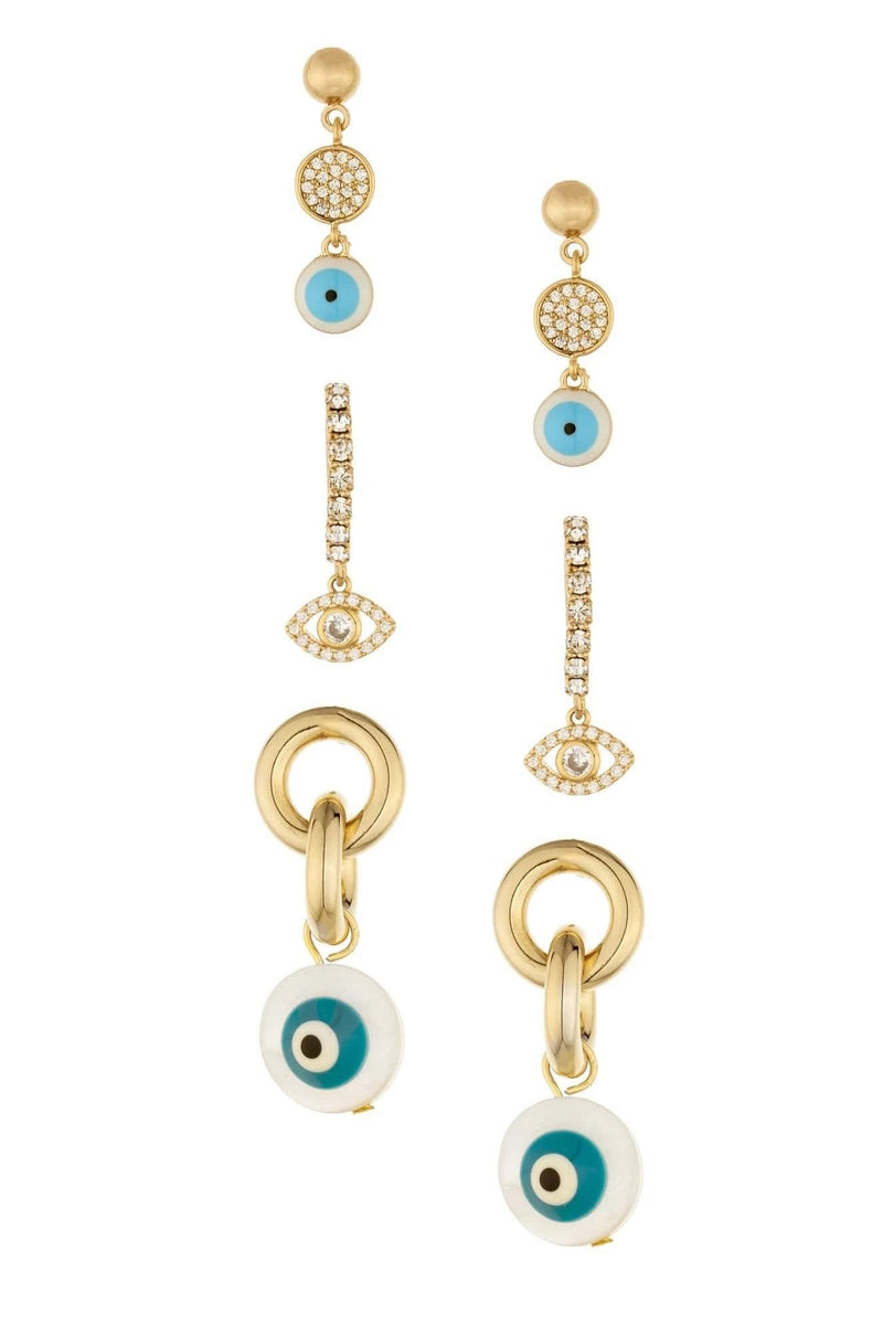 18k All Eyes on You Plated Set Earrings