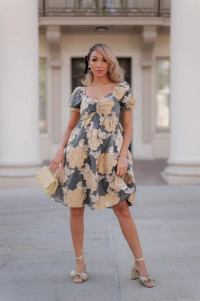 Beaumont Dress in Gold