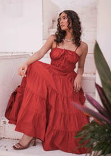 Birdie Dress Red