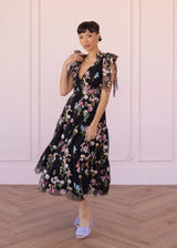 Margaret Midi Dress Black