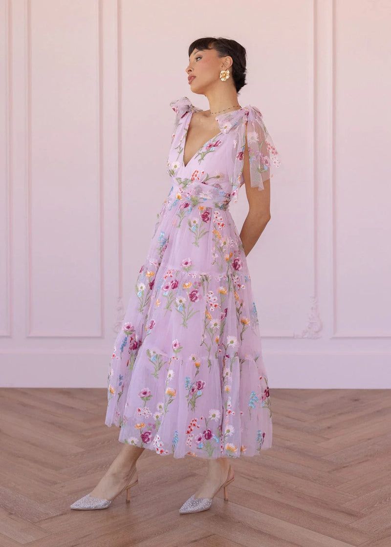 Margaret Midi Dress Pink