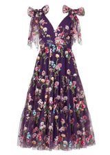 Margaret Midi Dress Purple